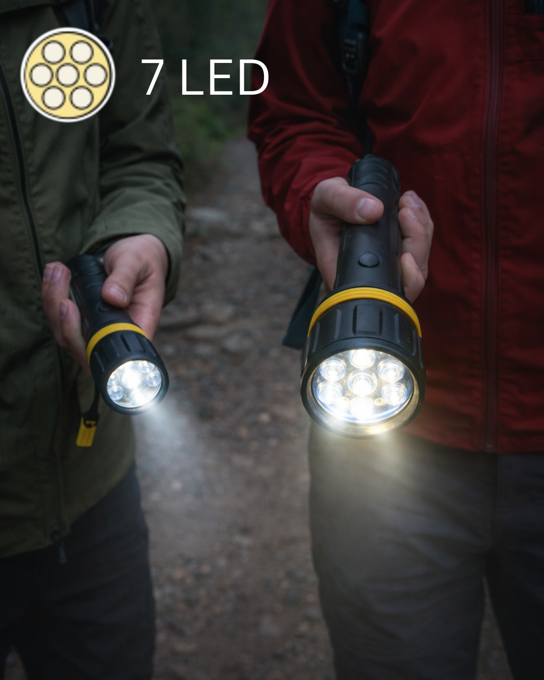 Rubber Torch ML 7 LED Bundle