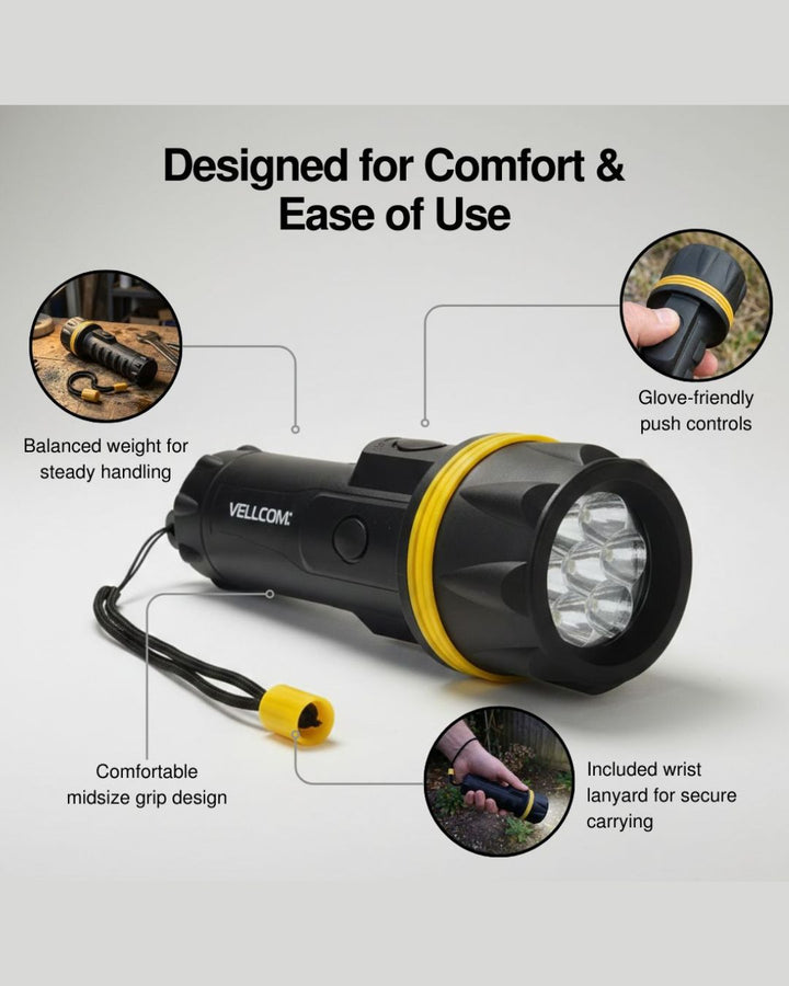 RT5149 Medium Size Rubber Torch 3 or 7 LED