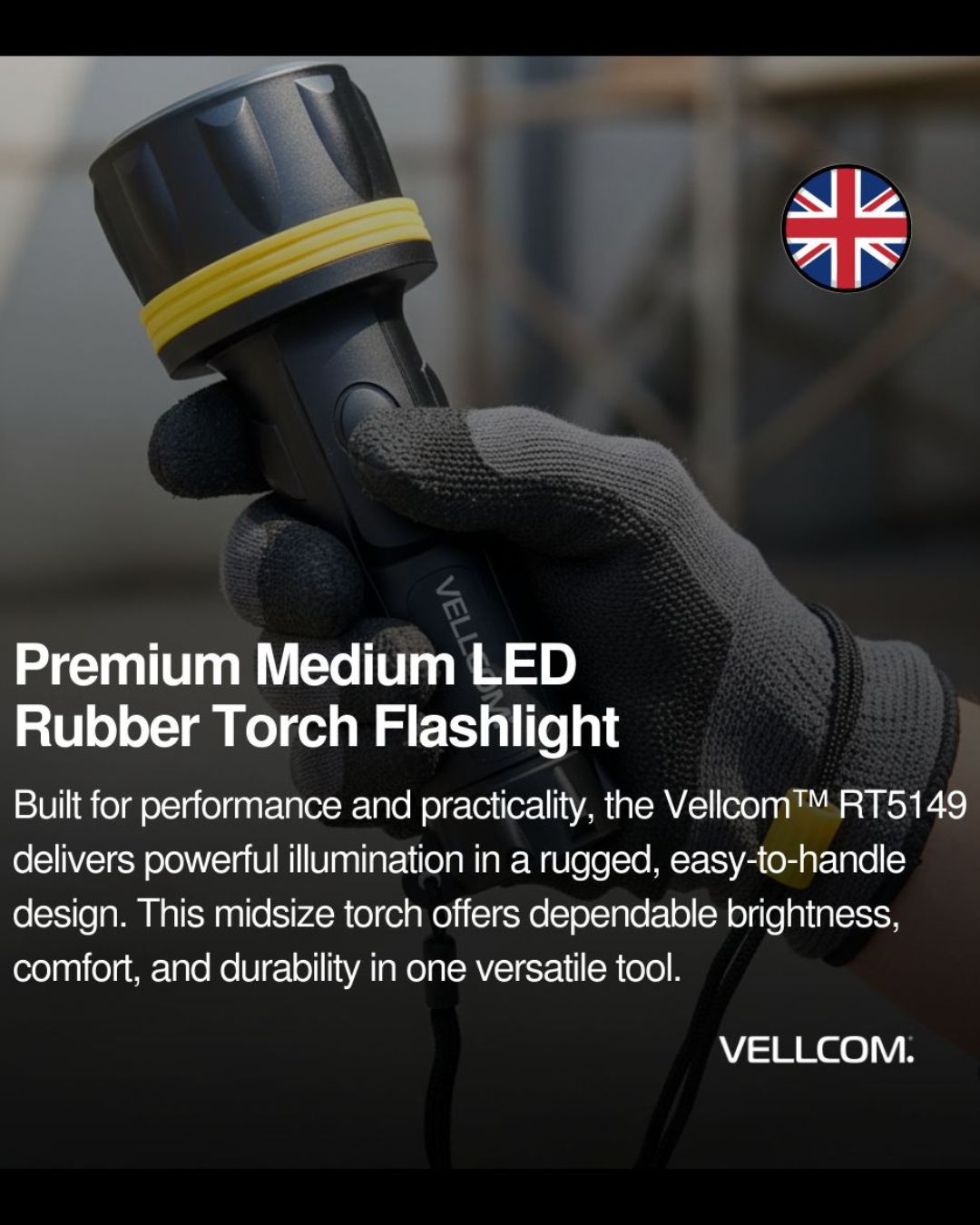 RT5149 Medium Size Rubber Torch 3 or 7 LED