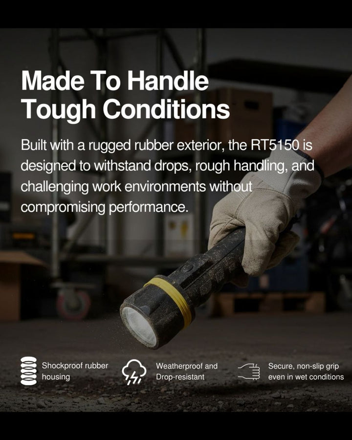 RT5150 Large Size Rubber Torch 3 or 7 LED