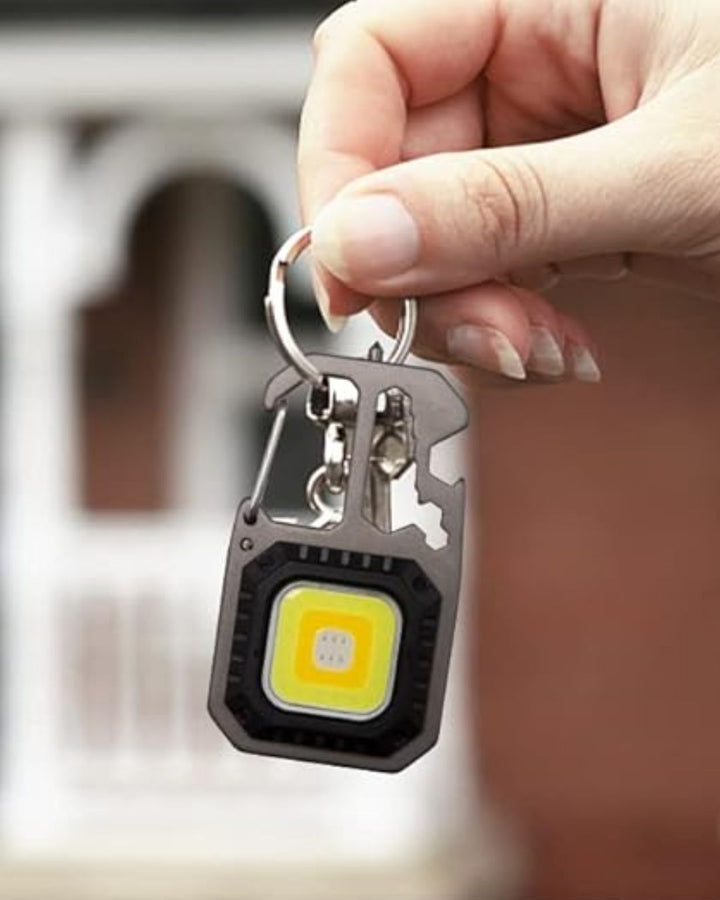 Rubber Torch Multitool Keychain Light