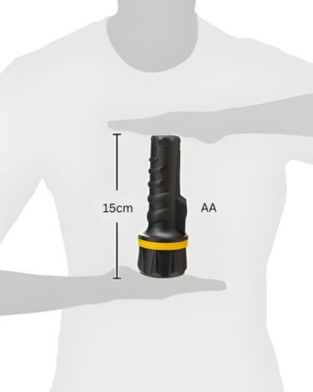 Vellcom™ Small Rubber Torch - 3 LED RT5148