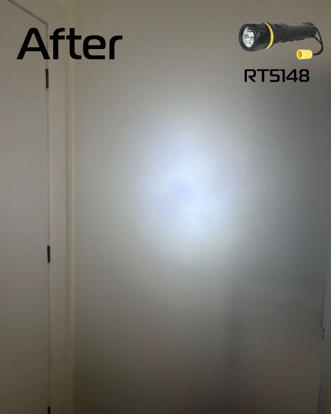 Vellcom™ Small Rubber Torch - 3 LED RT5148