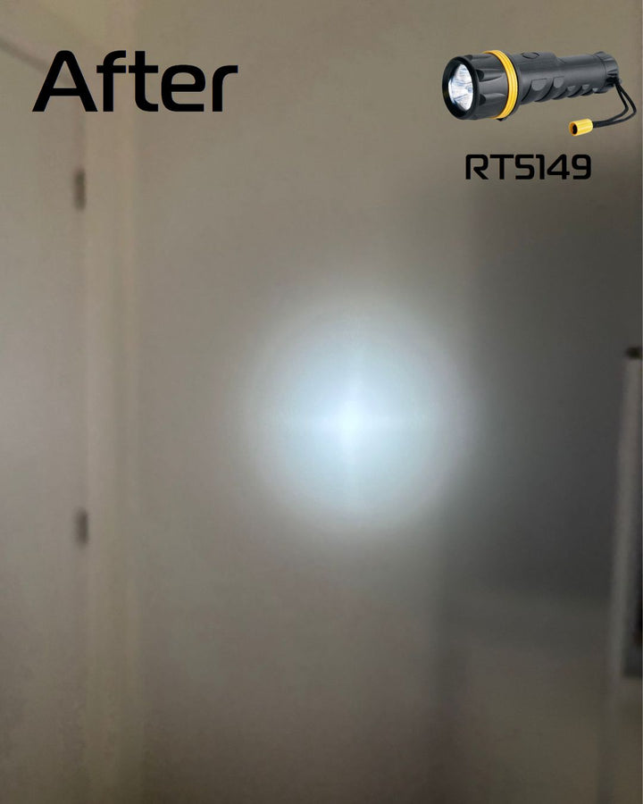 RT5149 Medium Size Rubber Torch 3 or 7 LED