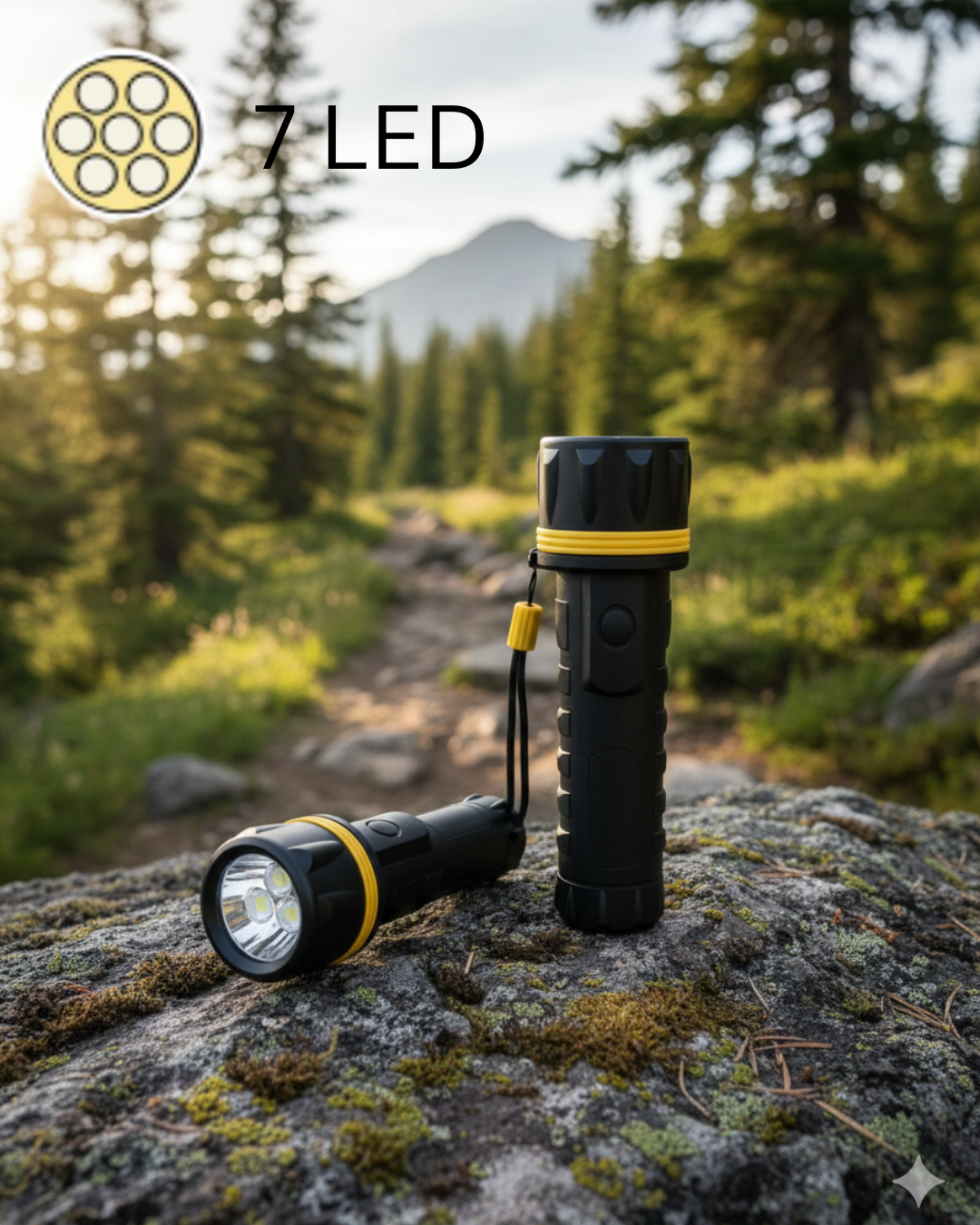 Rubber Torch ML 7 LED Bundle