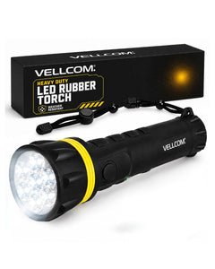 Vellcom™ Large Rubber Torch – 3 or 7 LED RT5150