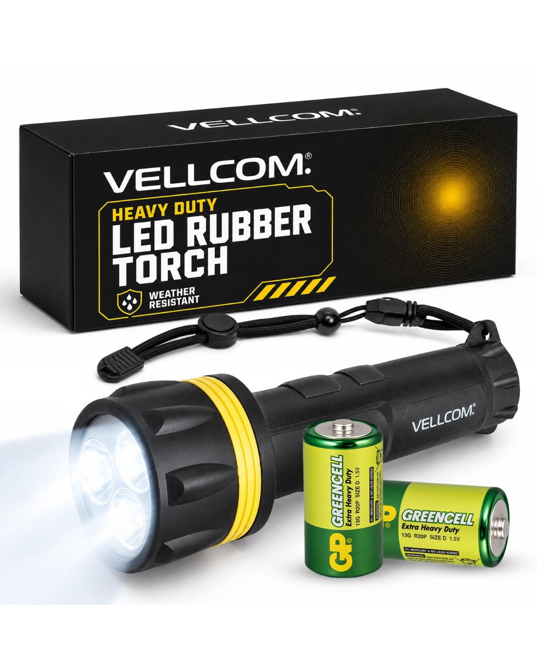 RT5149 Medium Size Rubber Torch 3 or 7 LED
