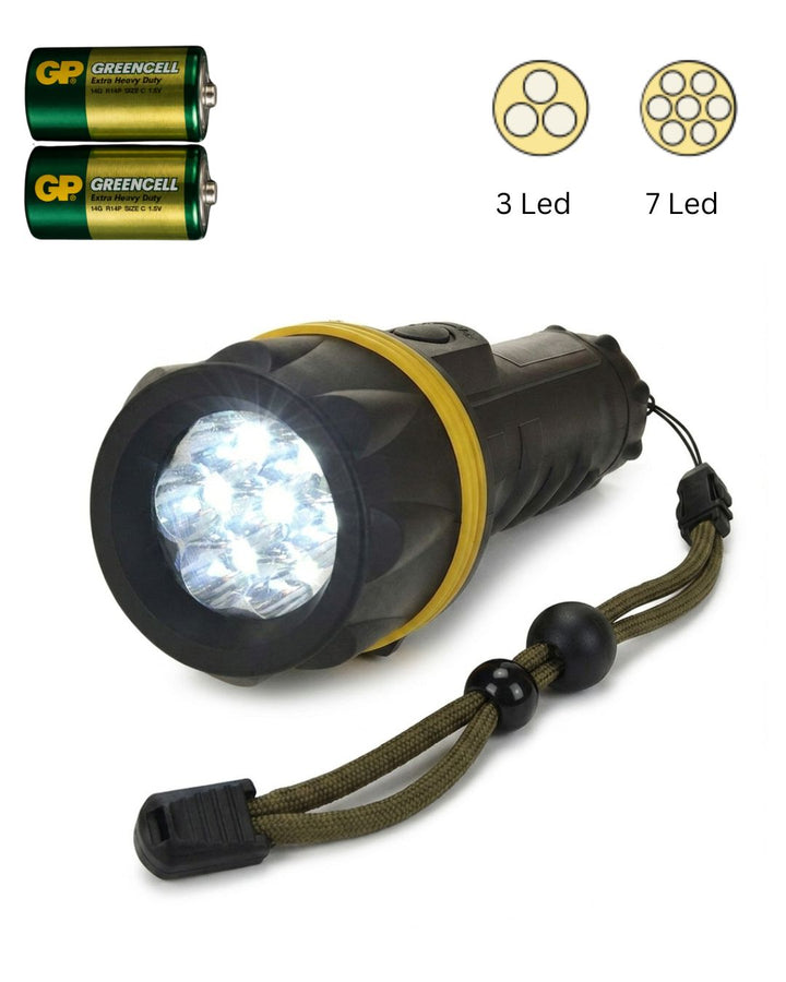 RT5149 Medium Size Rubber Torch 3 or 7 LED