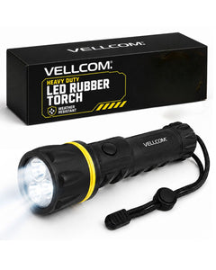 Vellcom™ Small Rubber Torch - 3 LED RT5148
