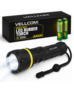 Vellcom™ Small Rubber Torch - 3 LED RT5148