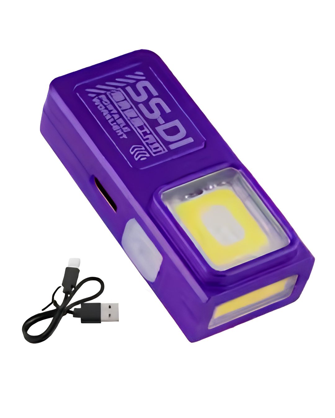 Vellcom™ Mini Clip-On COB Rechargeable Light in purple
